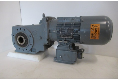 189 RPM 0,37 KW Brake  Asmaat 30 mm. Used.